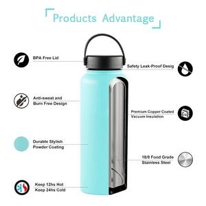32oz Sports Double Walled Insulated Water Bottle, custom water bottle with logo imprint 2