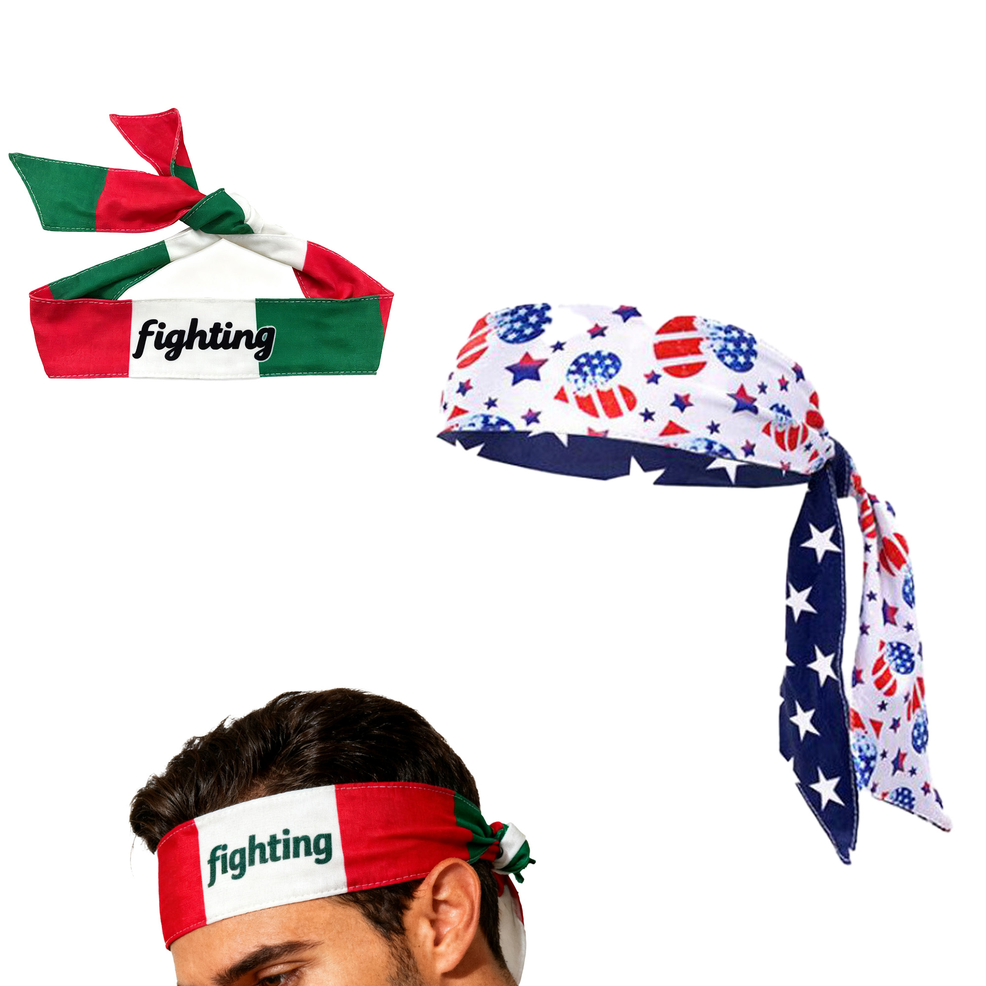 Sports Game Cheering Celebration Hair Ties Headbands 2