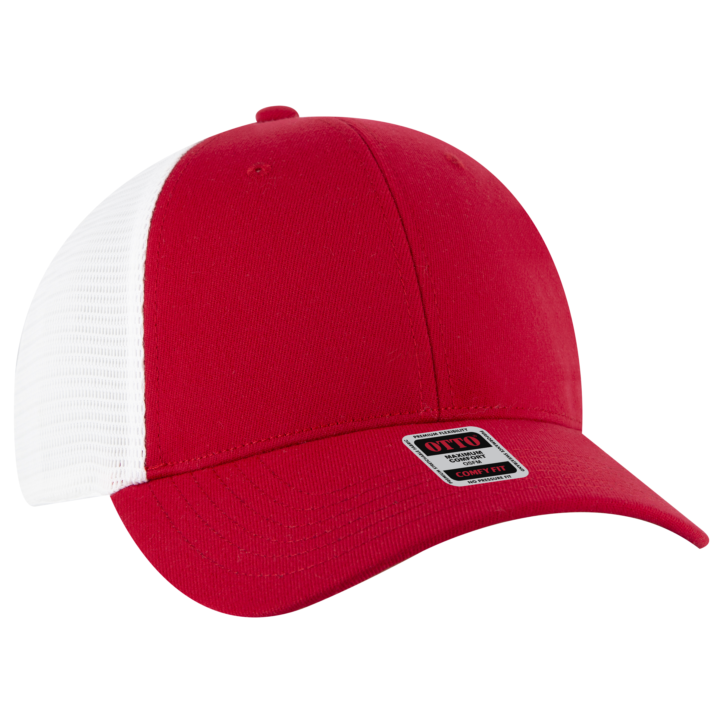 OTTO CAP® OTTO FLEX® Fitted 6 Panel Low Profile Mesh Back Trucker Hat 16