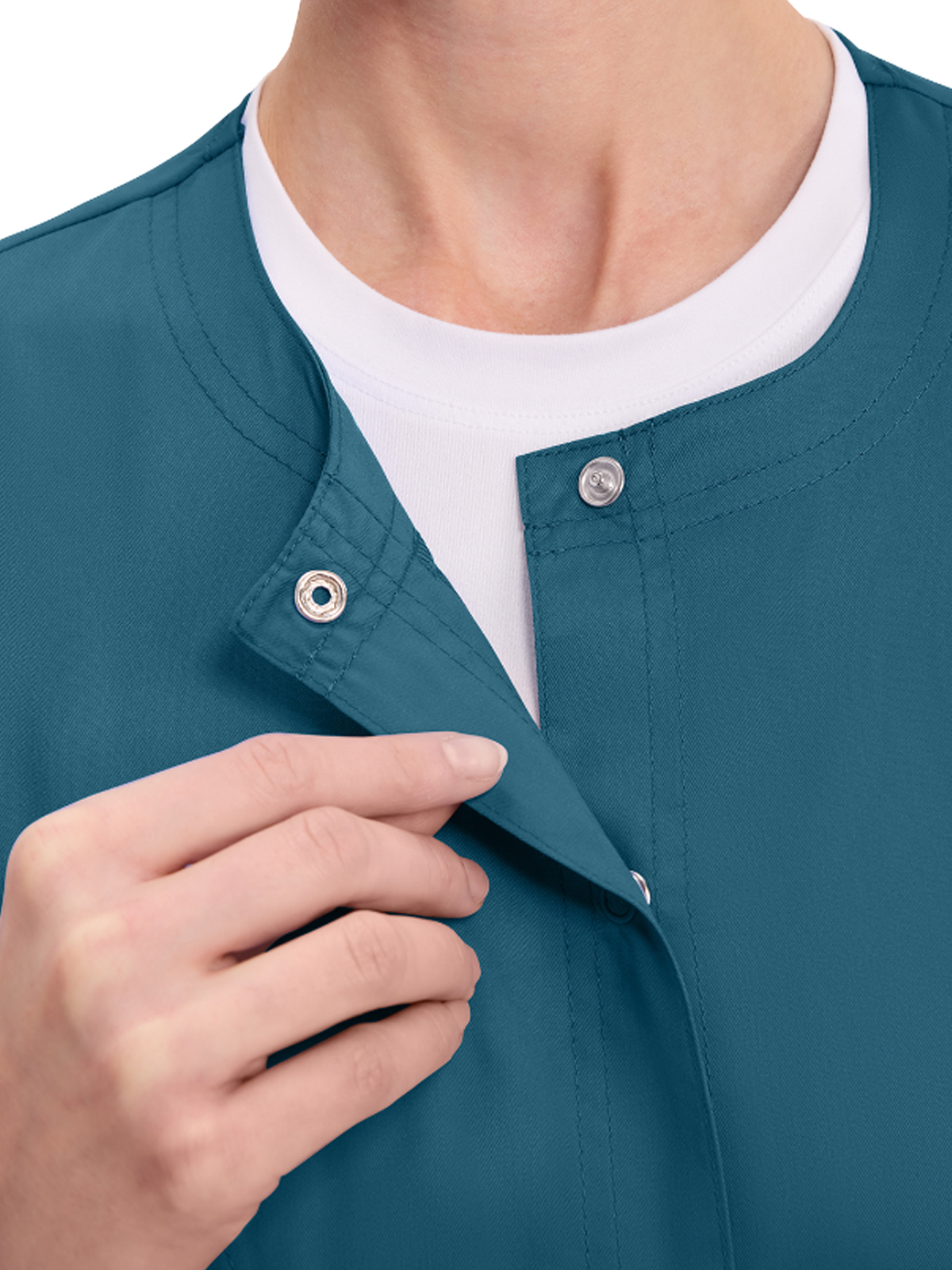 Cherokee - Workwear Revolution - Women's 3-Pocket Snap Front Jacket 14