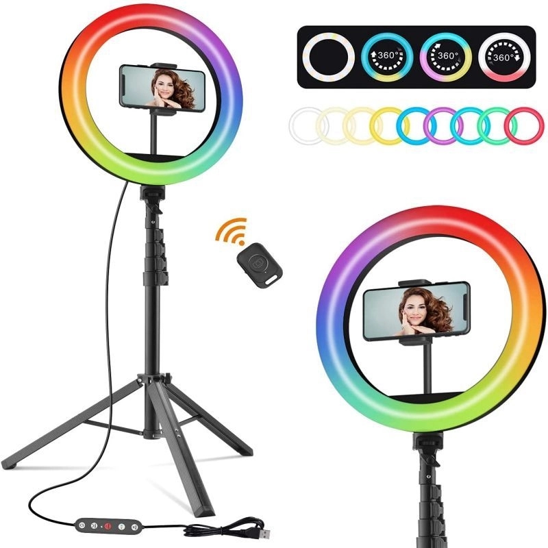 Ring Light with Tripod and Phone Holder 10