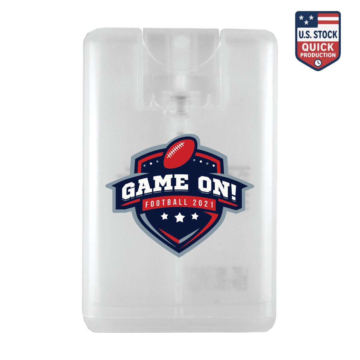 Credit Card Style 20ml (0.64oz) Hand Sanitizer Spray – 75% Alcohol with Custom Label 4