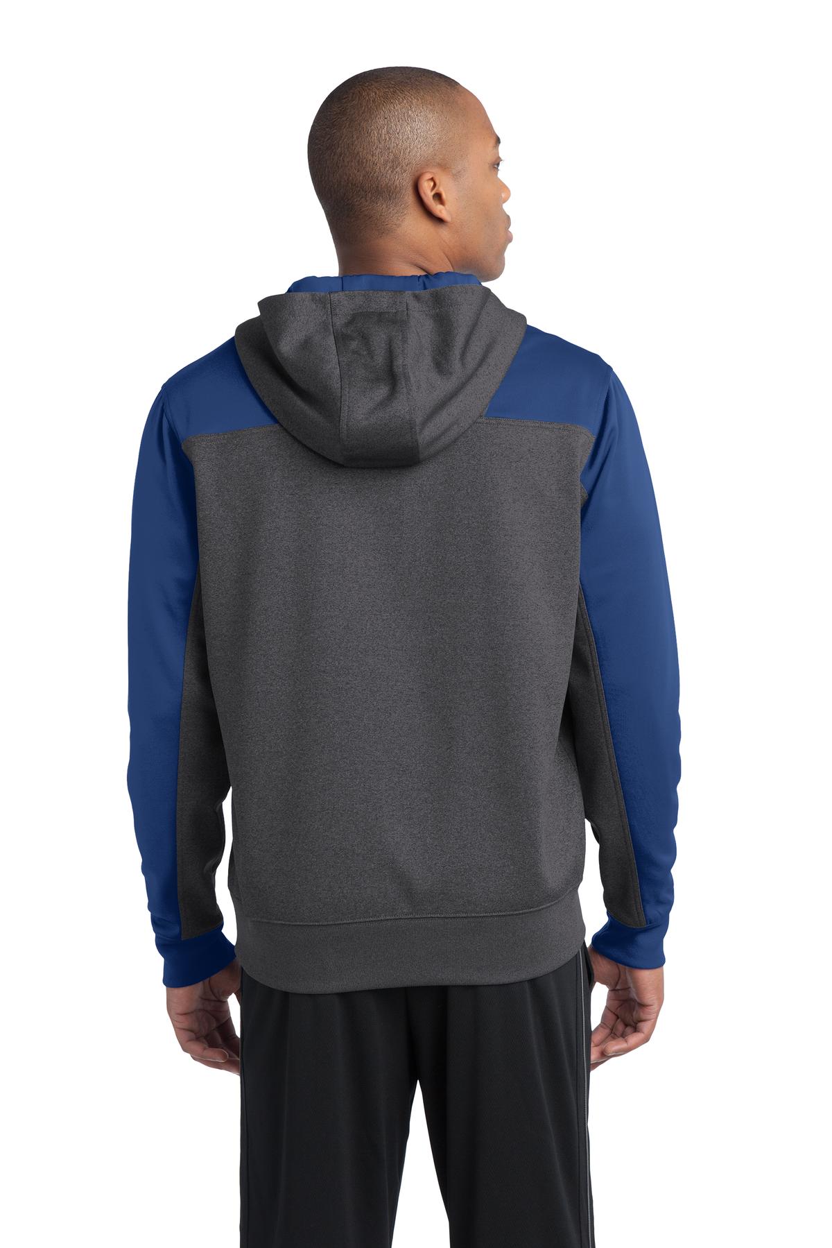 Sport-Tek Tech Fleece Colorblock 1/4-Zip Hooded Sweatshirt. ST249, custom hoodie or sweatshirt with logo imprint 47