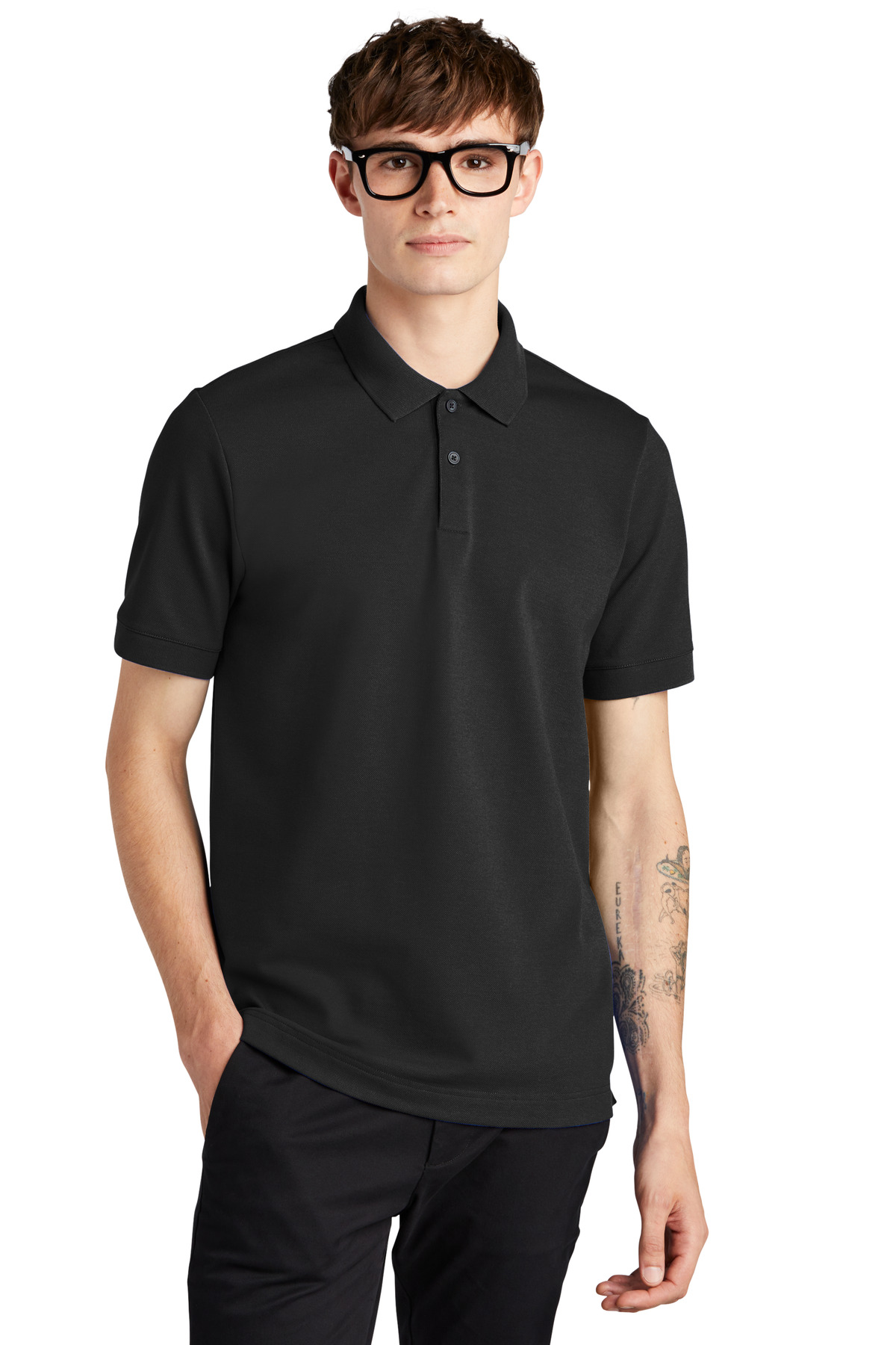 Mercer+Mettle Stretch Heavyweight Pique Polo MM1000 17
