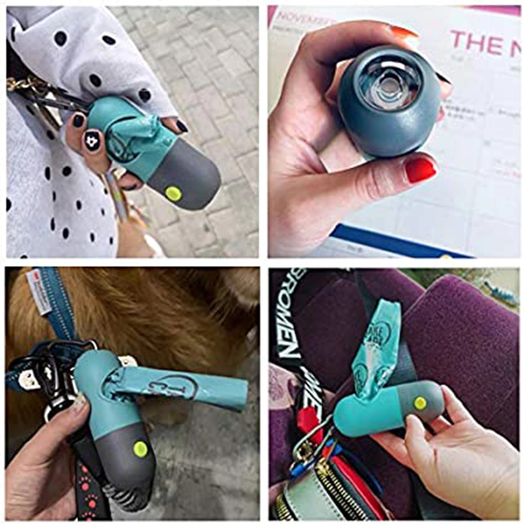 Dog Poop Bags Holder with LED Flashlight 3
