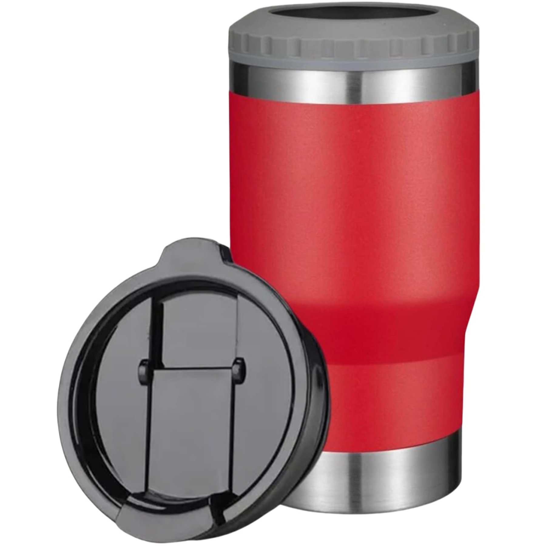 4 in 1 Stainless Steel Can Cooler, custom koozie with logo imprint 2