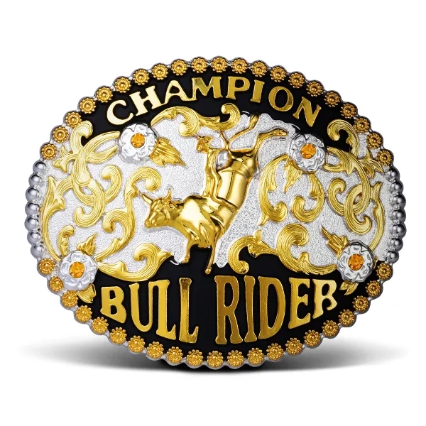 Color Fill Belt Buckle with Rhinestone 3