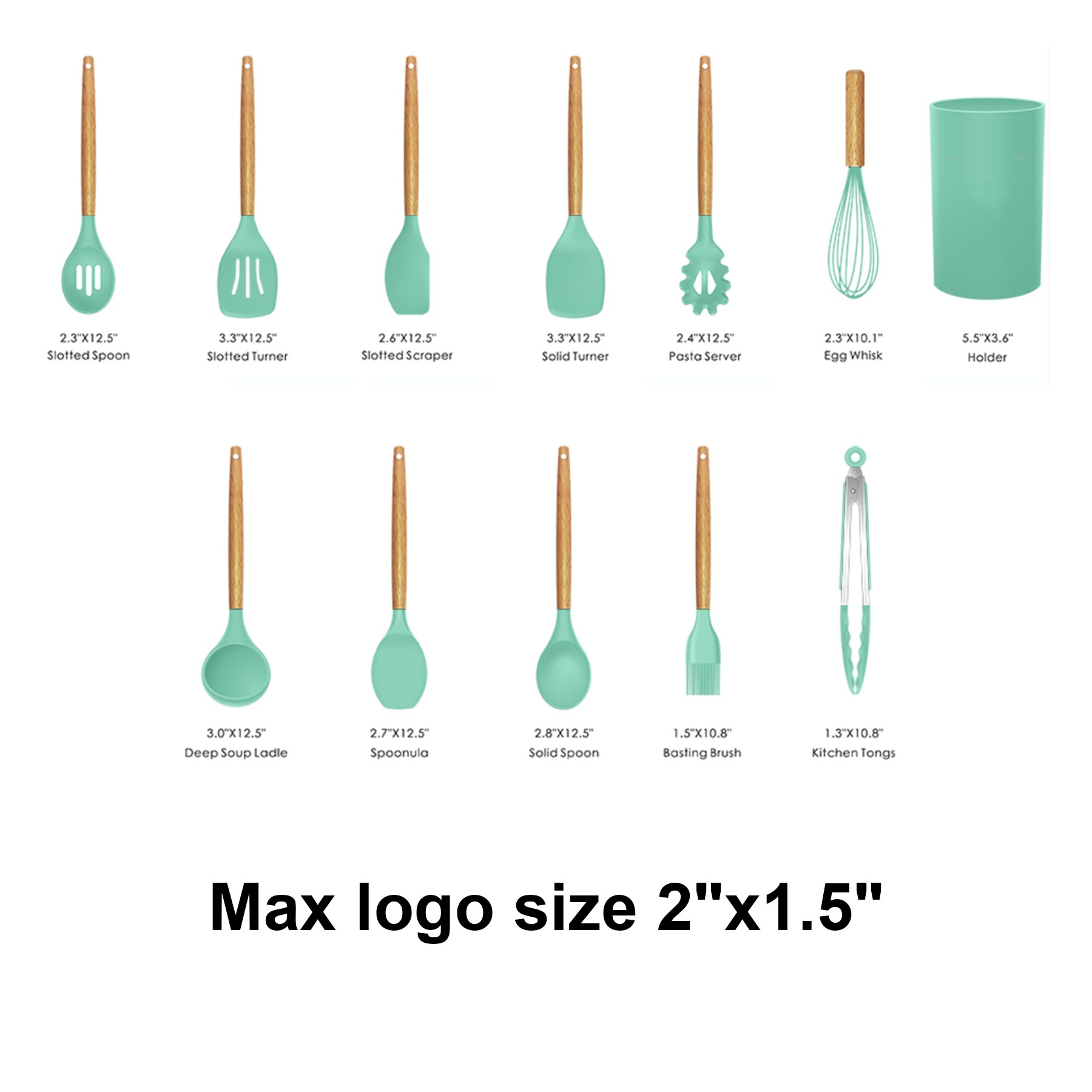 12pcs Silicone Cooking Utensils Set 2