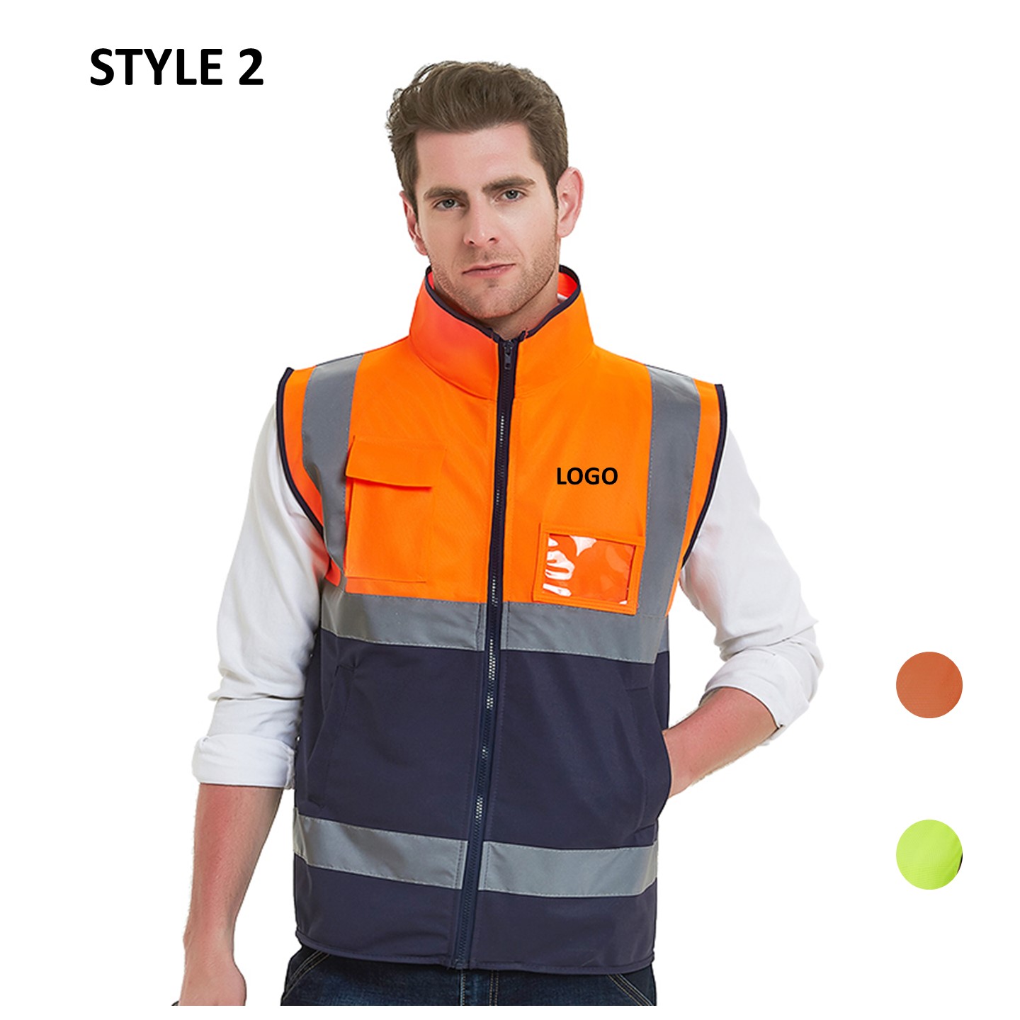 Custom Multi Pocket Safety Vest 2