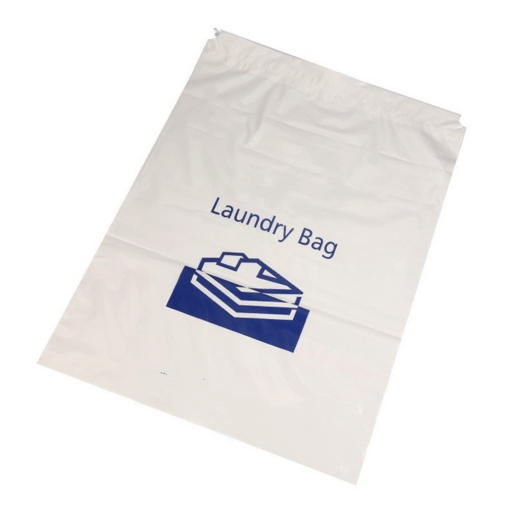 Plastic Drawstring Laundry Bag 2
