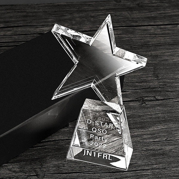 Clear Crystal Star Award 3
