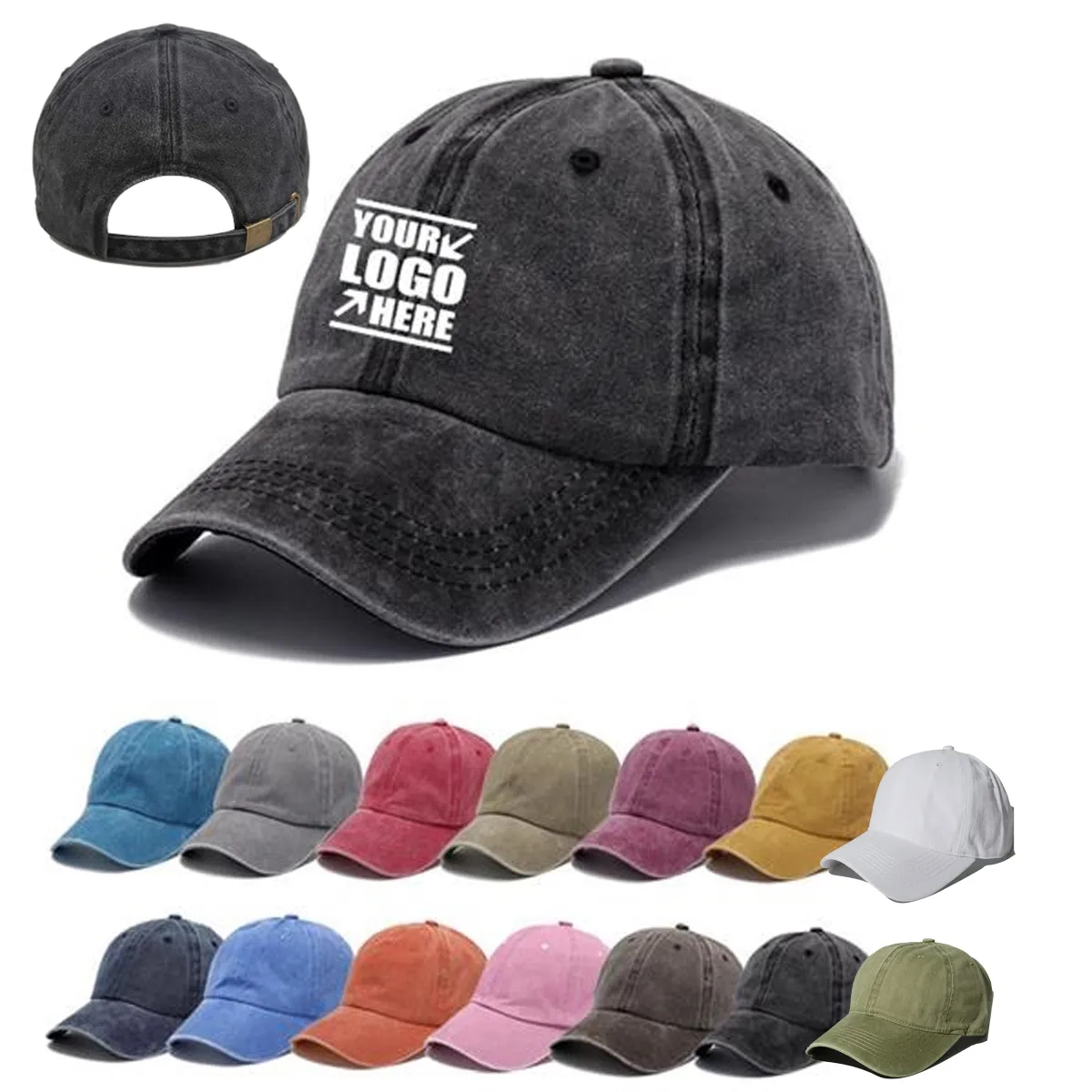 Unisex Vintage Cotton Baseball Hat 1