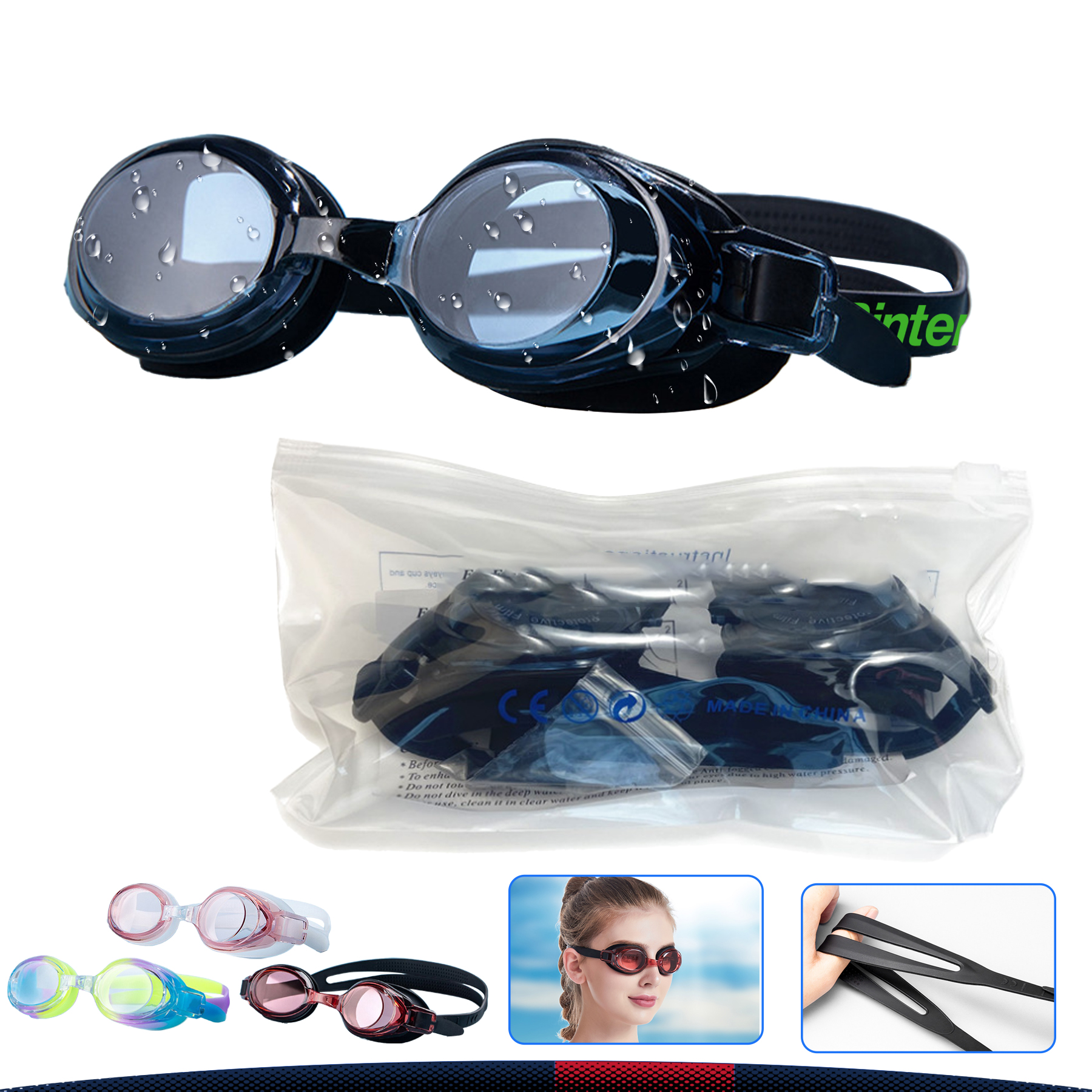 Polai Adult Swimming Goggles 6
