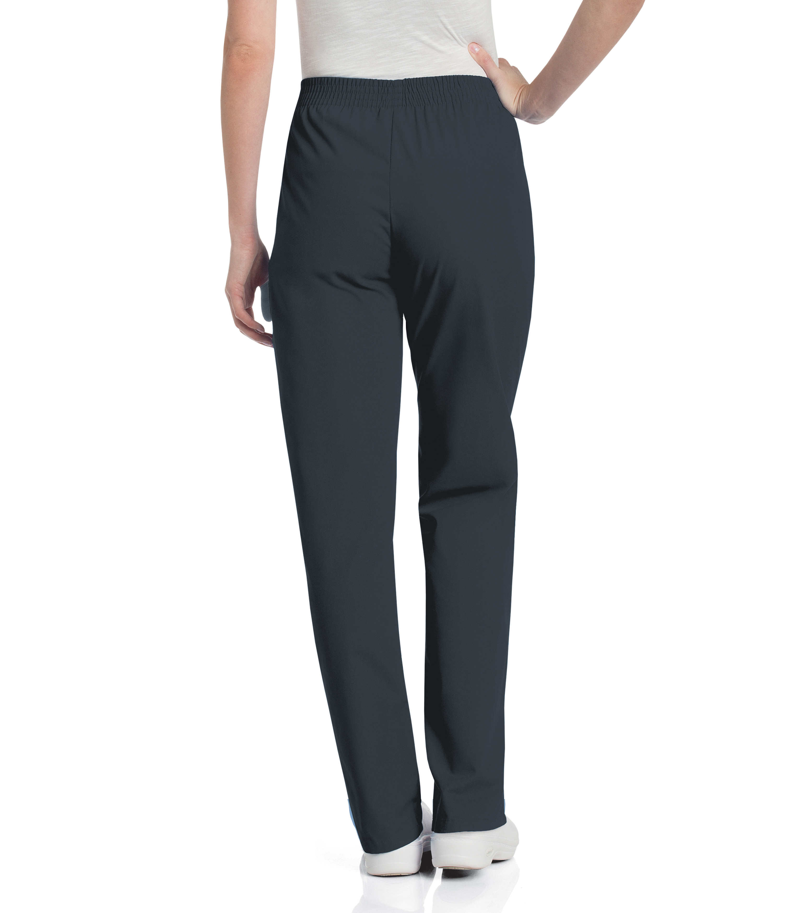 Landau - Essentials - Women's Two-Pocket High-Rise Elastic Waist Straight Leg Pant 45