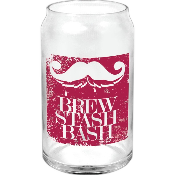 16 Oz. Clear Glass Can 4
