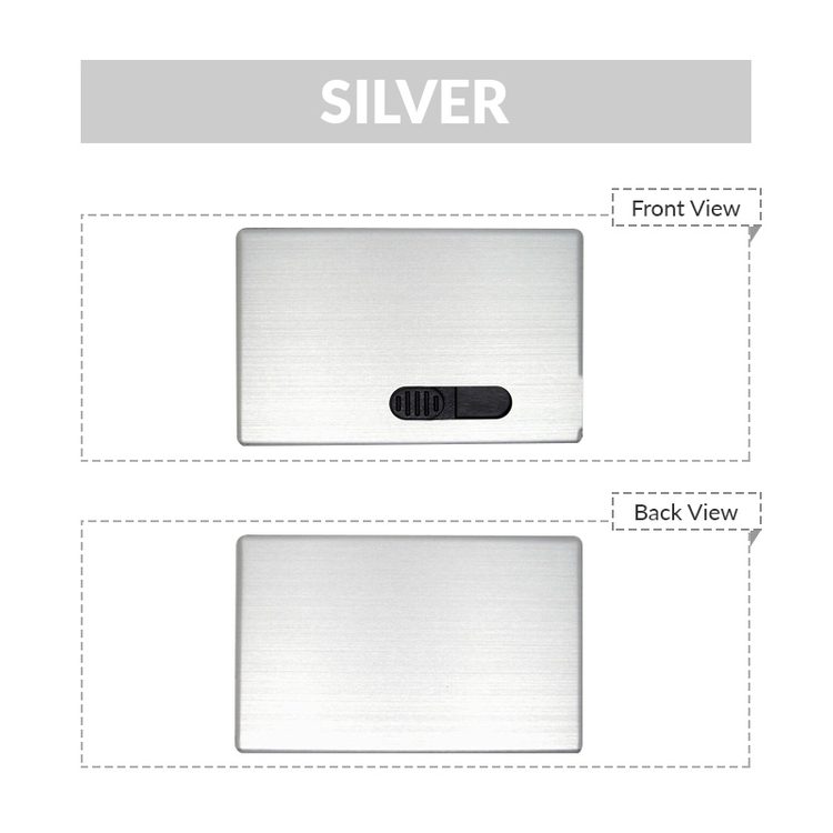 Retractable Metal Credit Card USB Flash Drive 2