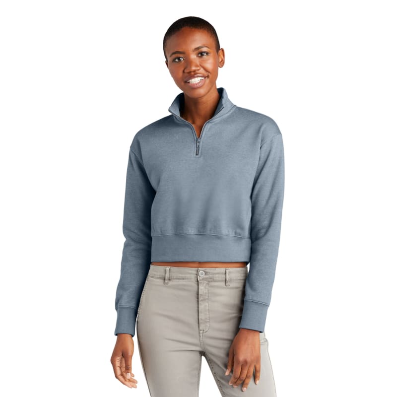 District Women's V.I.T. Fleece 1/2-Zip, custom hoodie or sweatshirt with logo imprint 9
