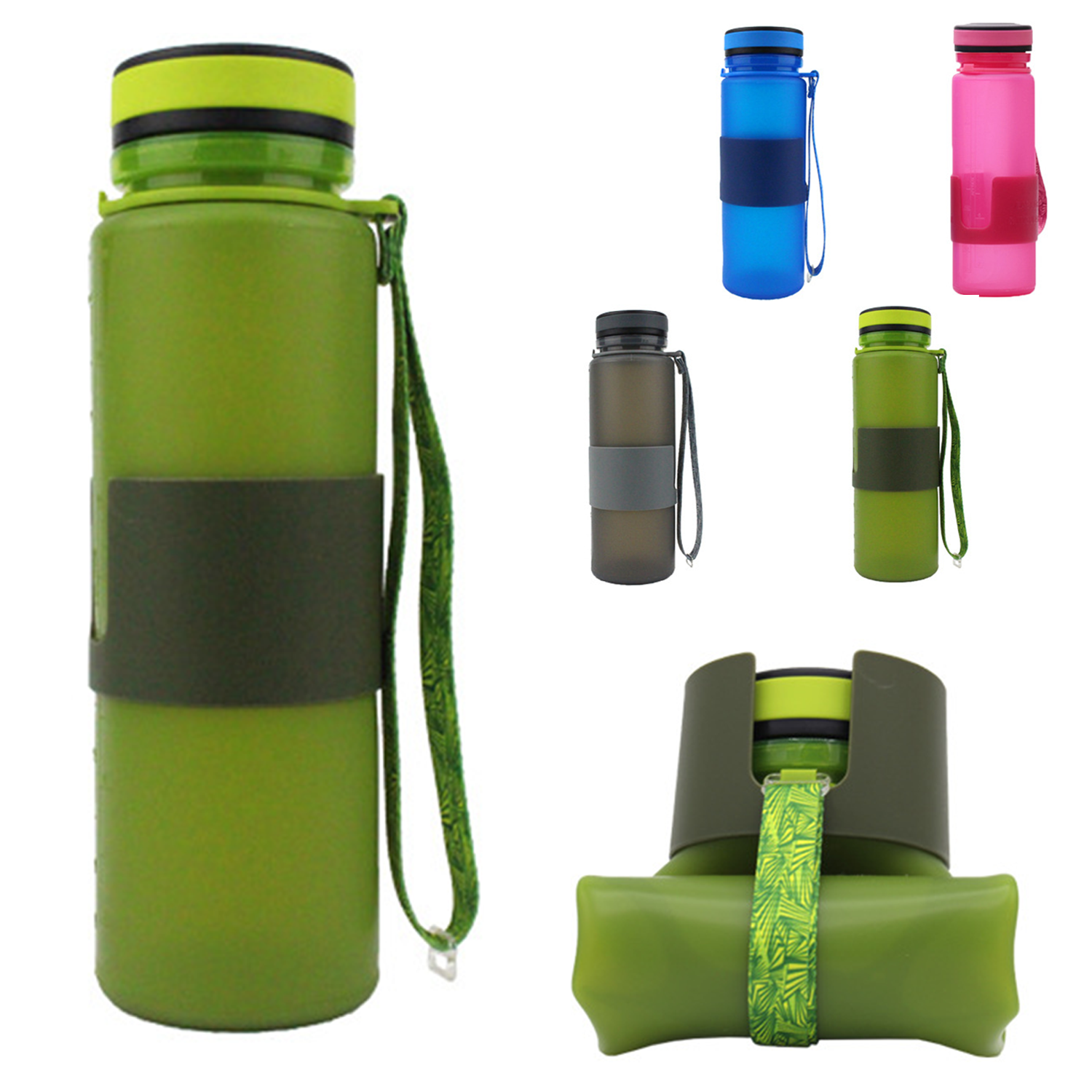17 oz Folding Water Bottle 2