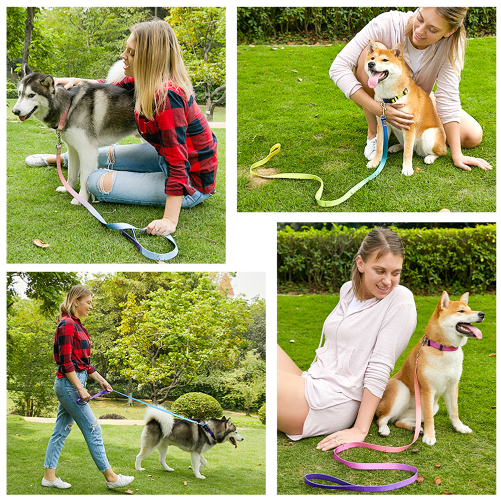 Dog Collar,8 Colors, Breathable Nylon Pet Collar Adjustable 2
