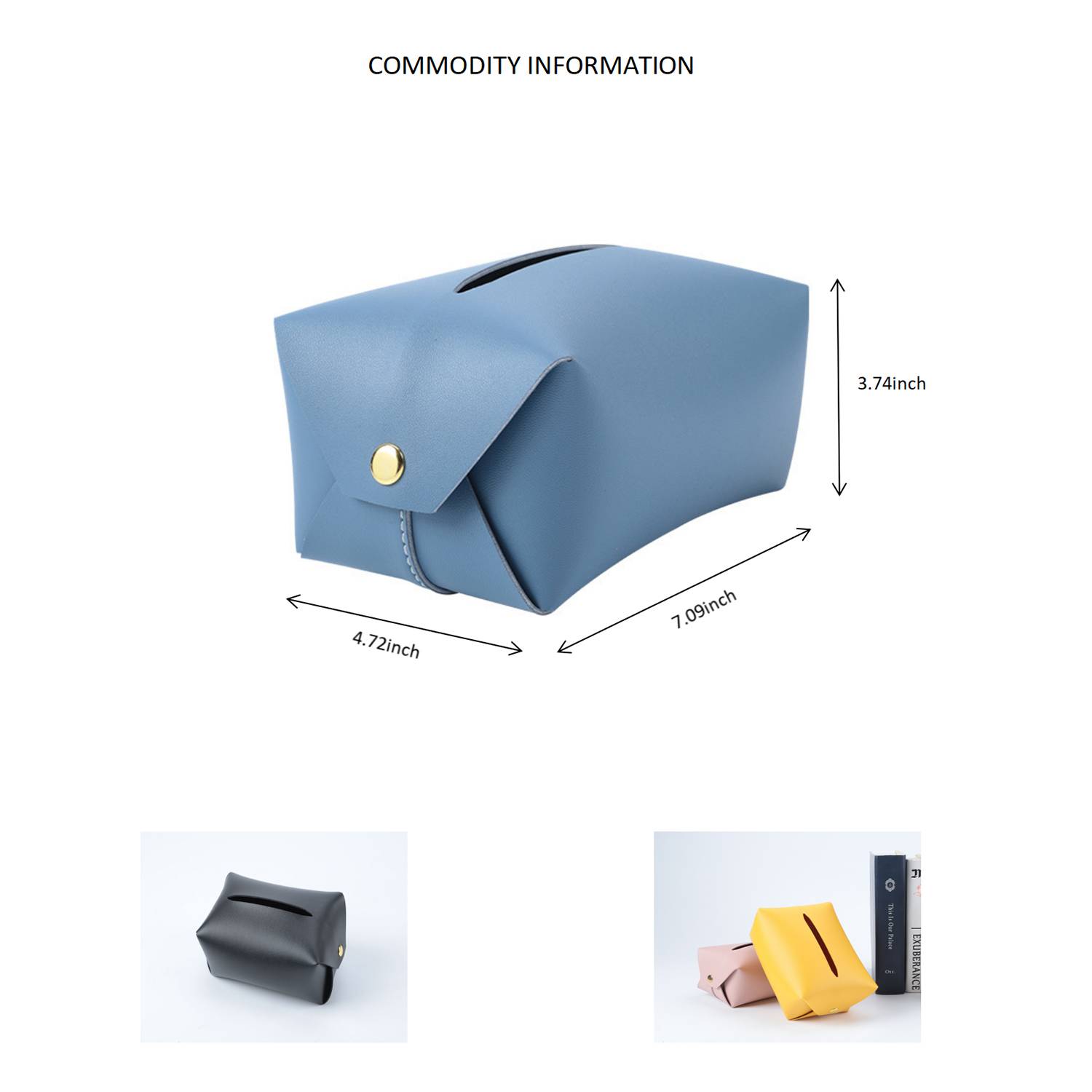 Leather Simple Paper Box 6