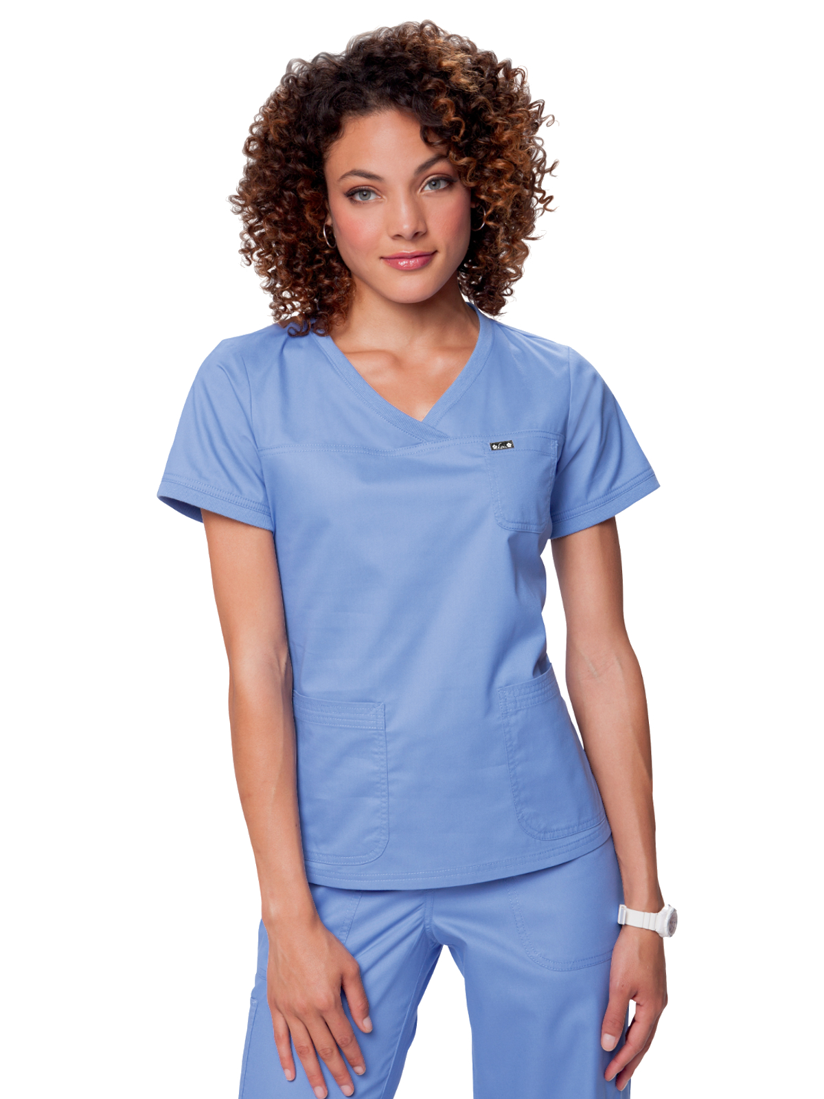 koi - Classics - Women's Three-Pocket Soft Rib Trim V-Neck Nicole Top 33