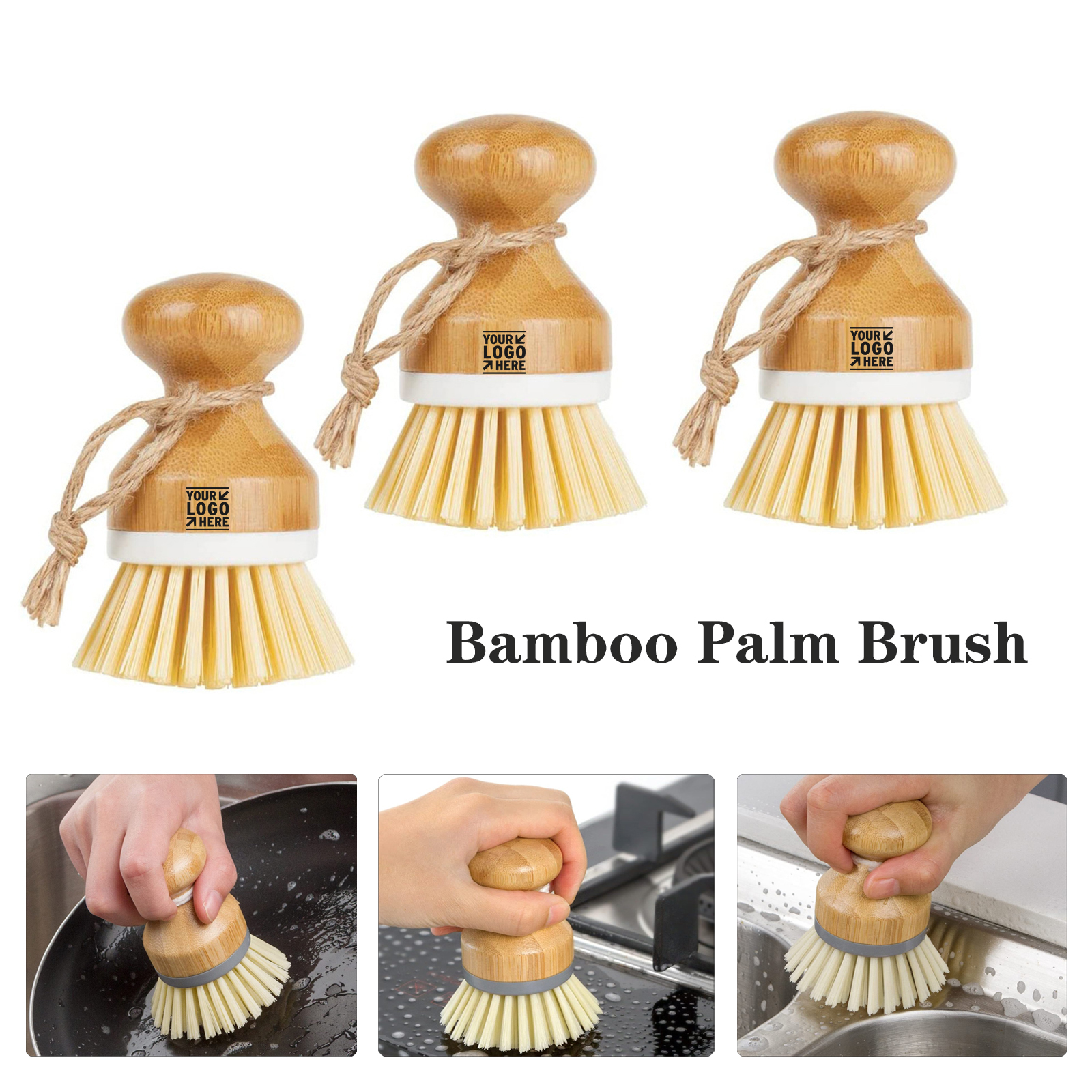 Bamboo Palm Scrub Brush 2