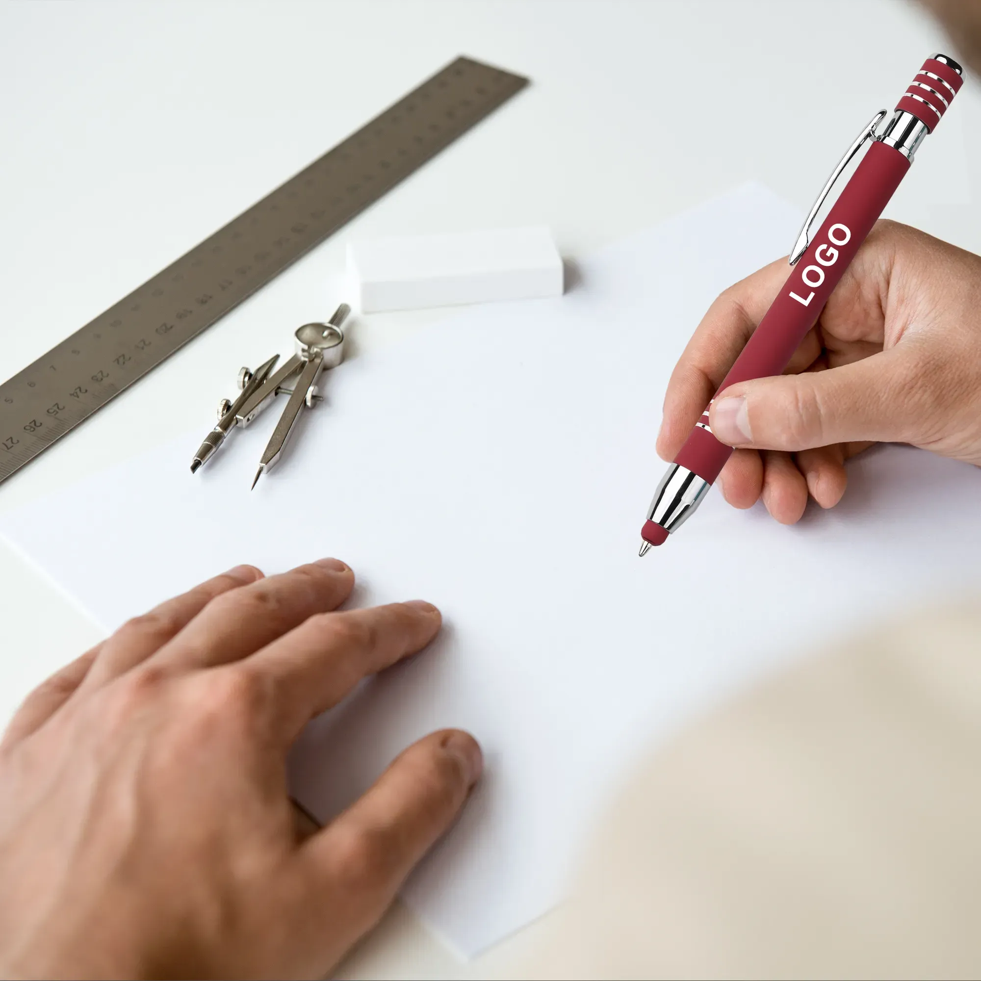 2 In 1 Metal Ballpoint Pen With Stylus 7