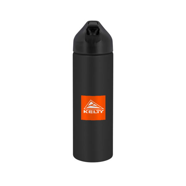 EasyFlow Recycled Aluminum Bottle w Straw Lid, custom water bottle with logo imprint 10