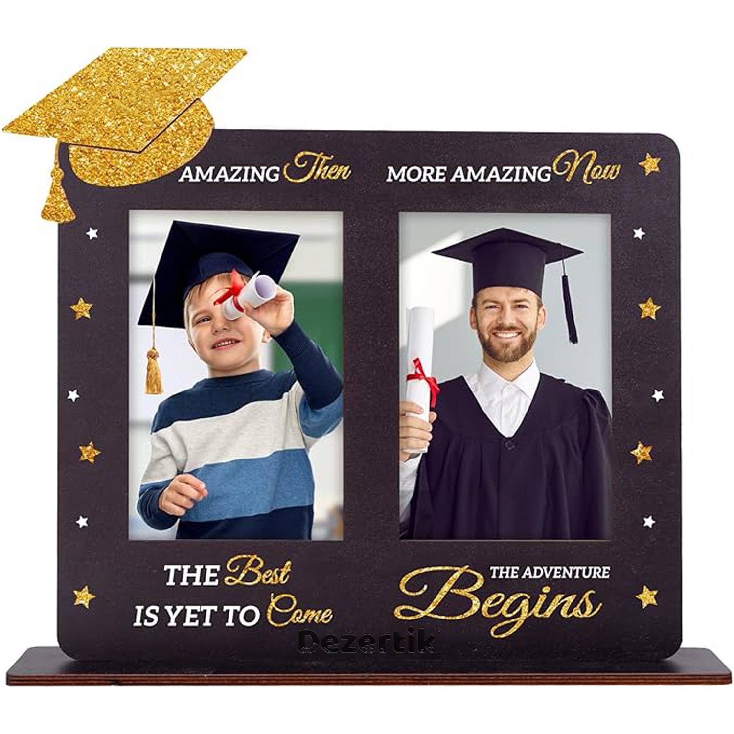 Handcrafted Solid Wood Picture Frame for Graduation Memories