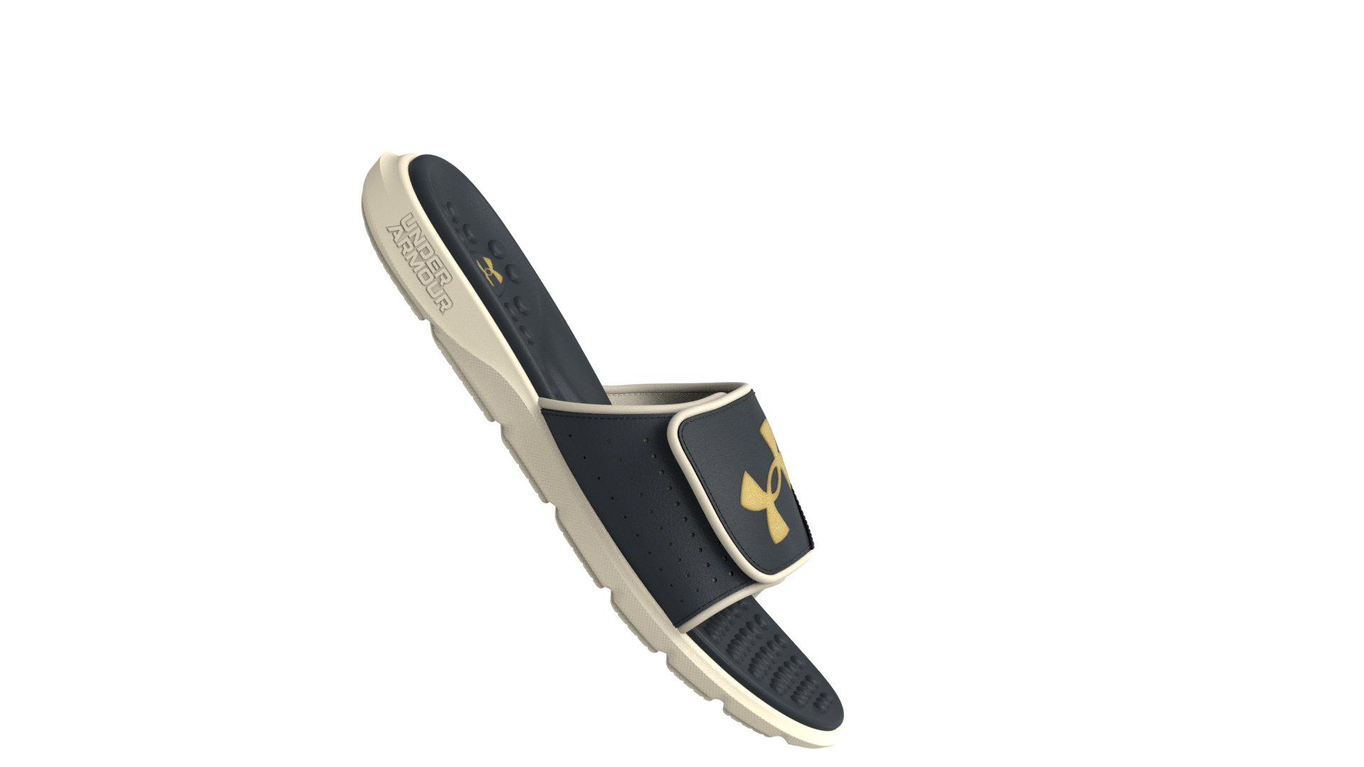 UA Ignite Pro Etched In Stone Men's Slides 2