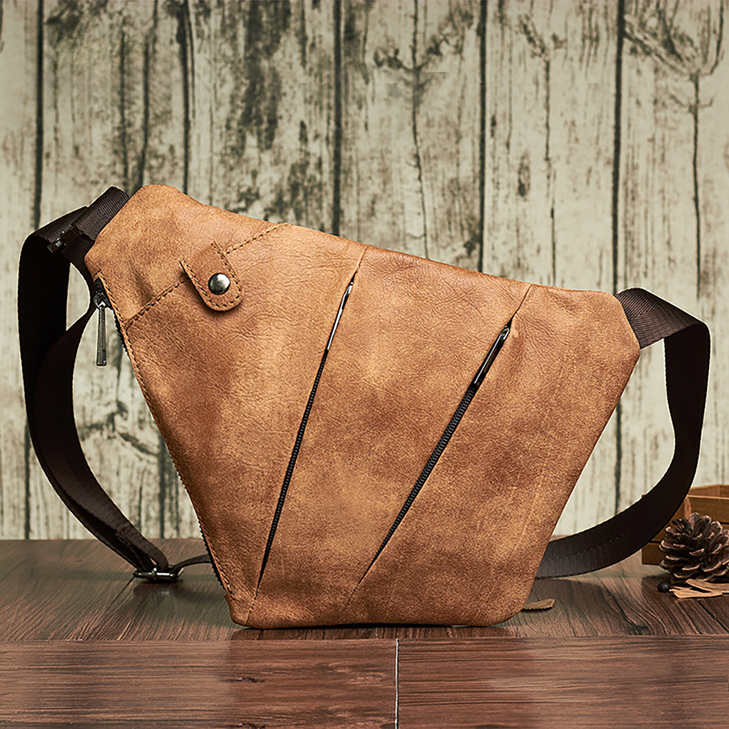 Men's Outdoor Sports Genuine Leather Crossbody Bag 3