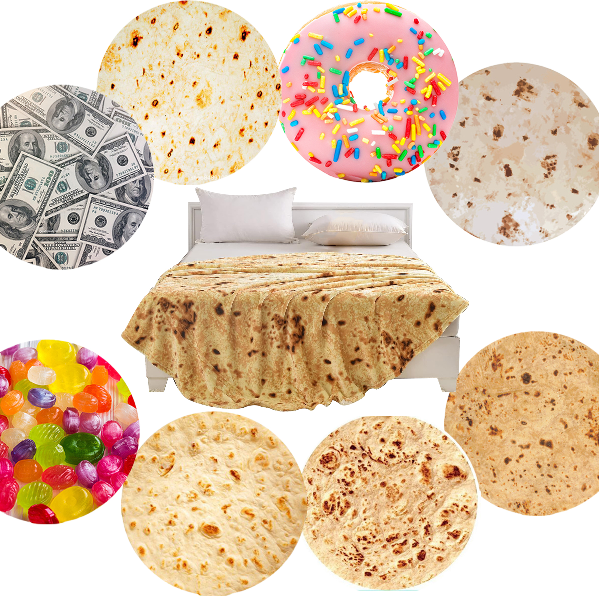 Ultimate Customizable Burrito Blanket Cozy Gift Tortilla 2
