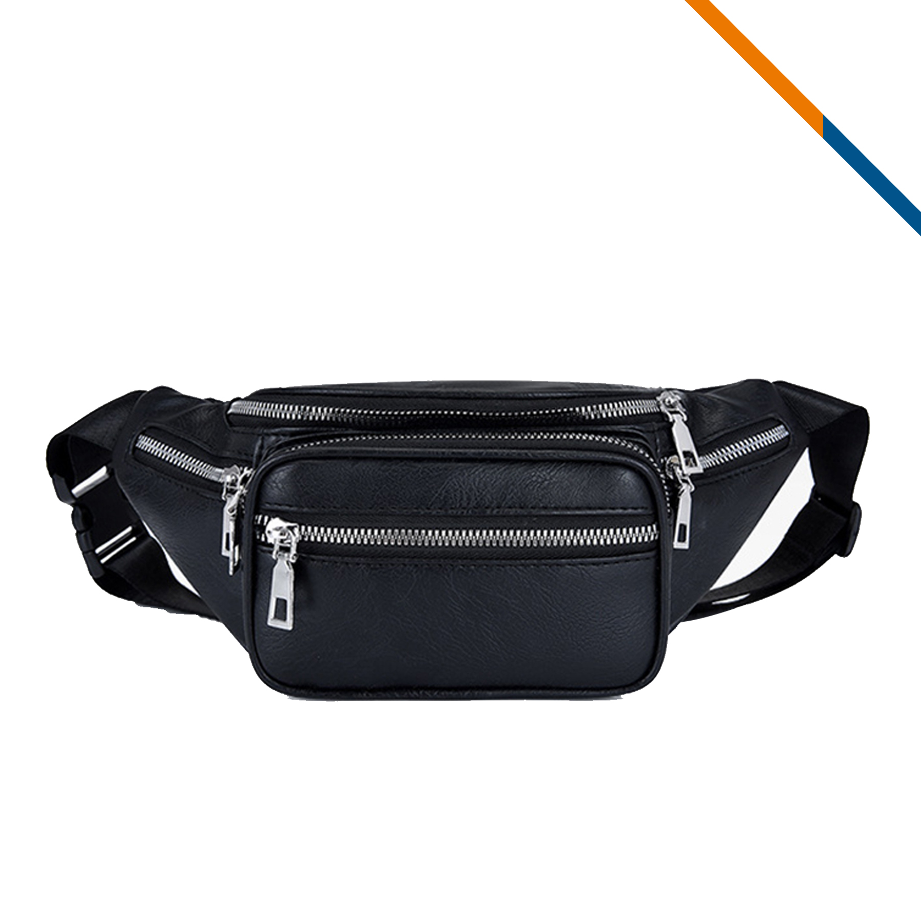 Racer PU Leather Waist Pack 5