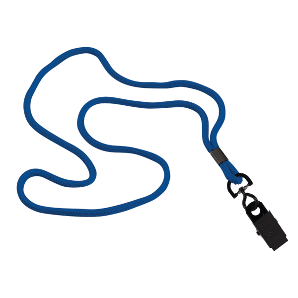 1/8" Polyester Cord Lanyard with Bulldog Clip 3
