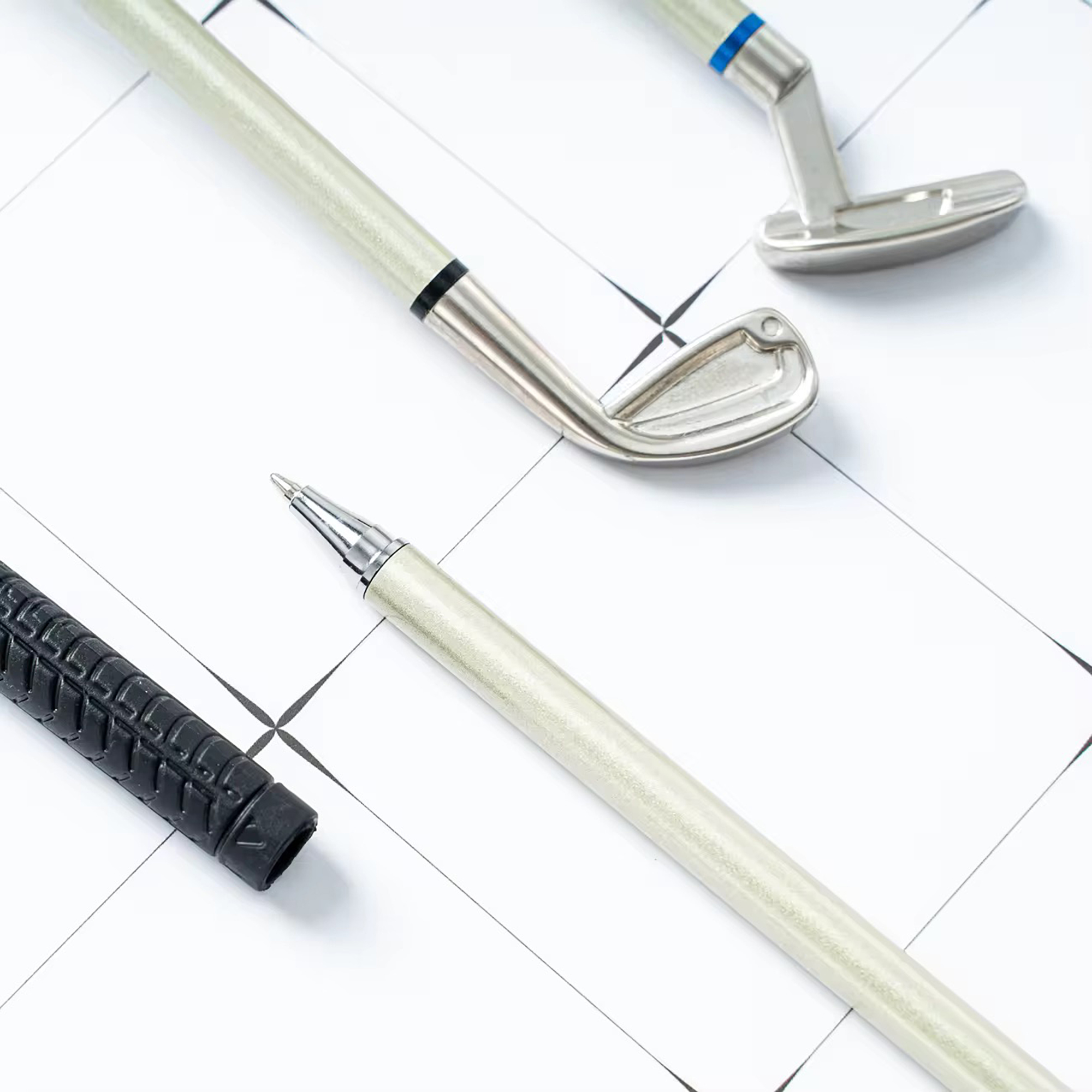 Mini Desktop Golf Ballpoint Pen Set 2