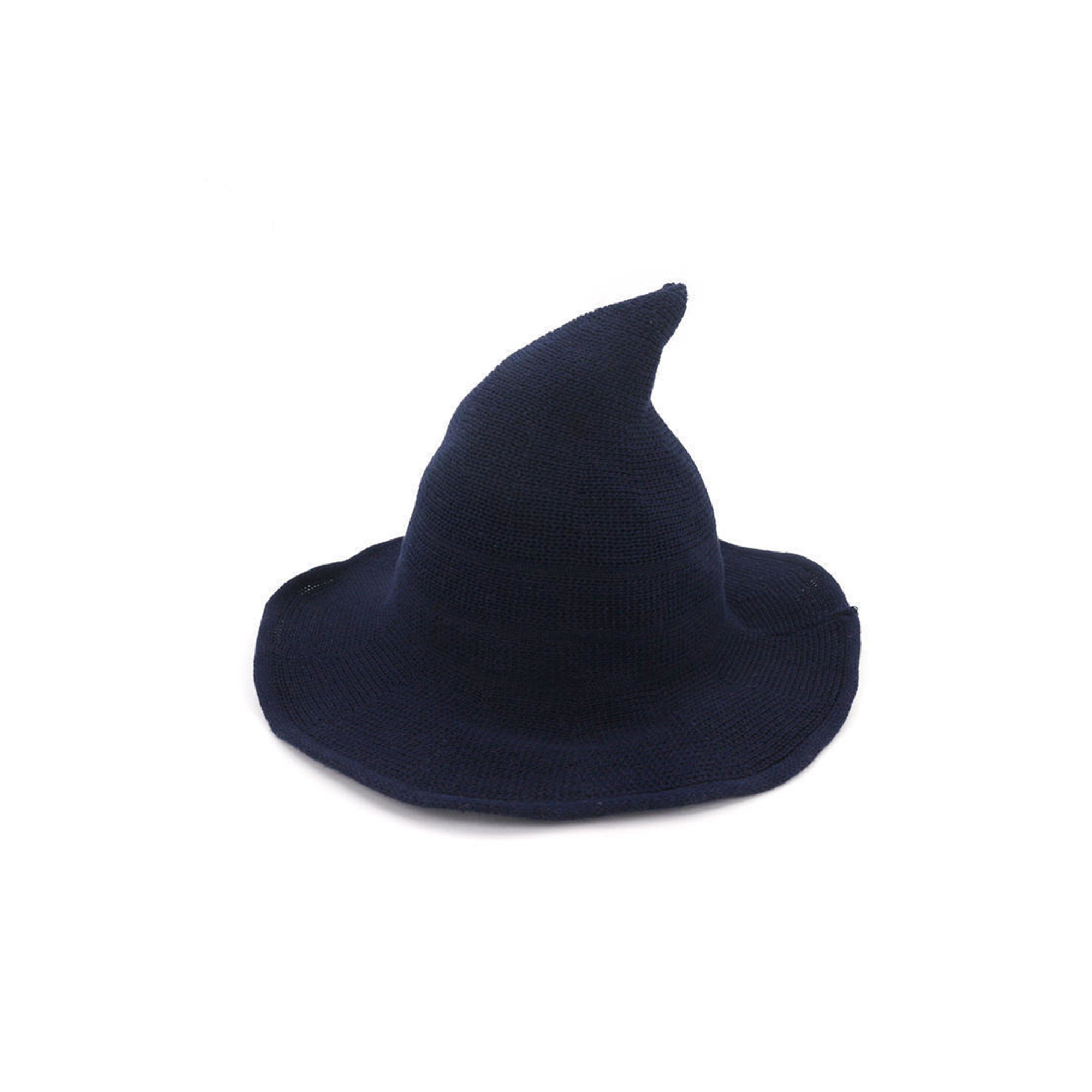 Foldable Wool Blend Witch Hat With Wide Brim 15
