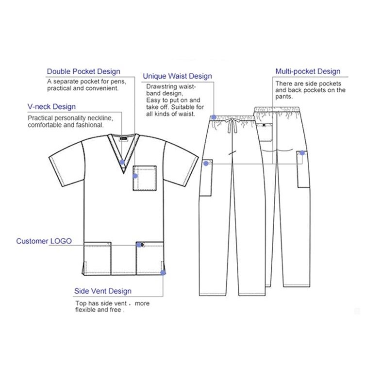 Workwear Core Stretch V-Neck Suit 3