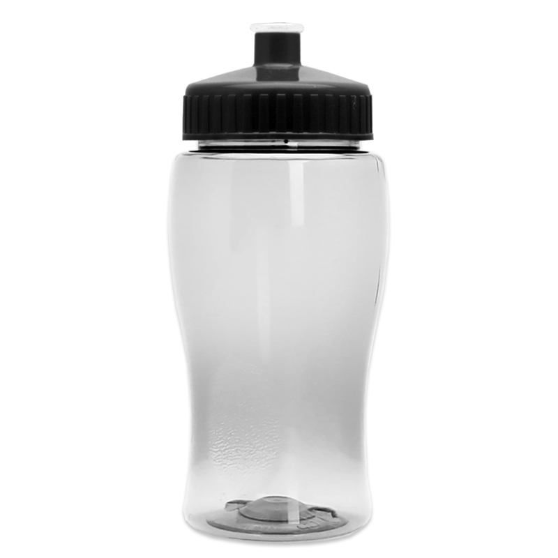 Poly-Pure Jr. - 18 oz. Transparent Bottle with Push pull
