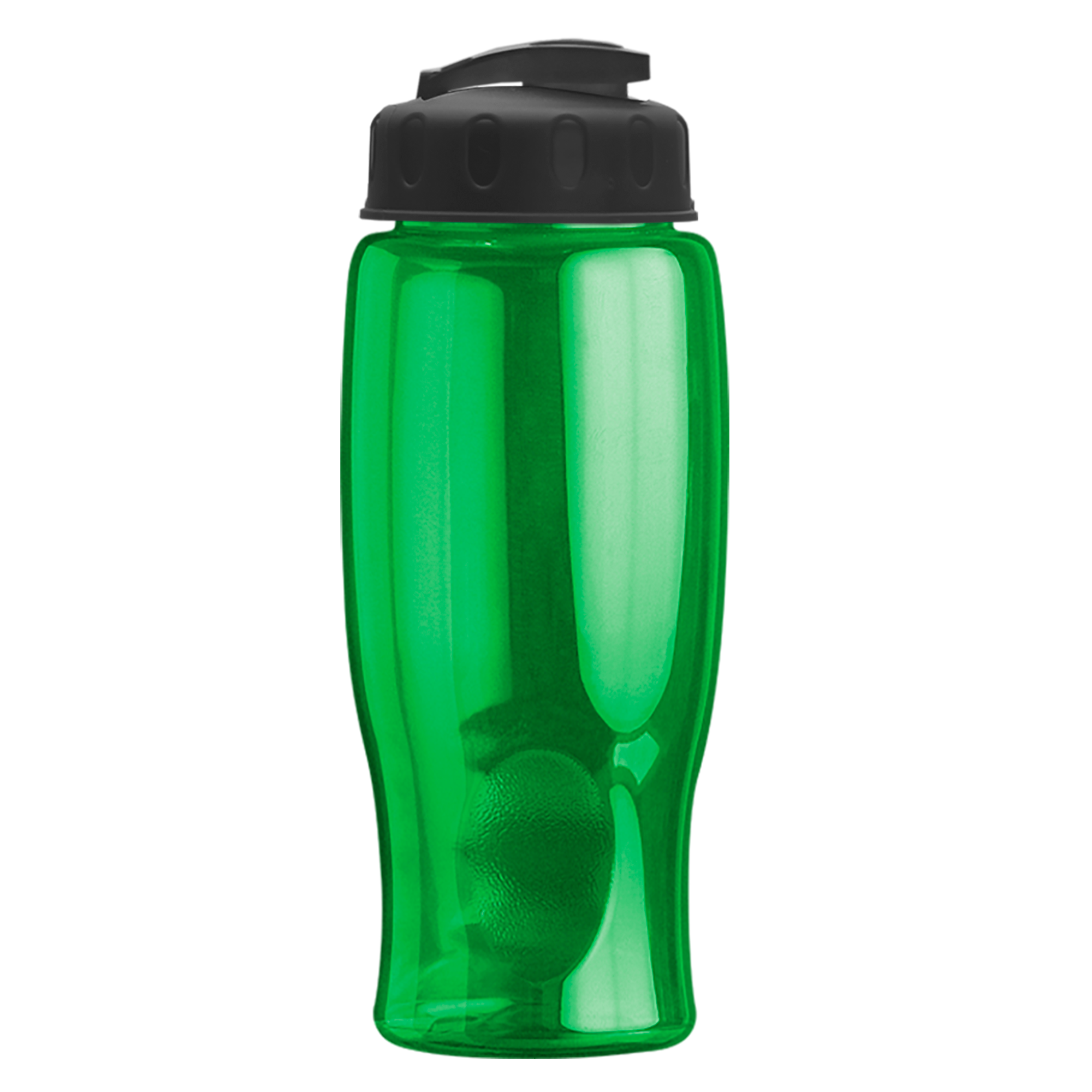 Poly-pure - 27 oz. Transparent Bottle with USA Flip 4