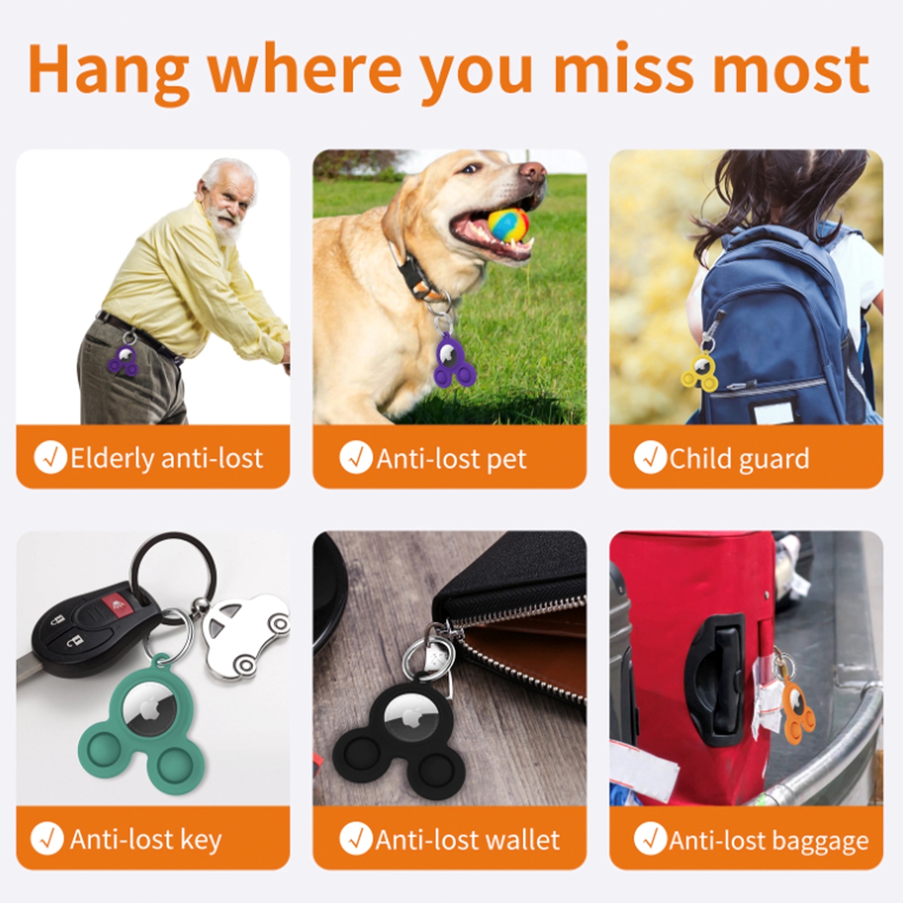 Tag Protector With Fidget Toy 3