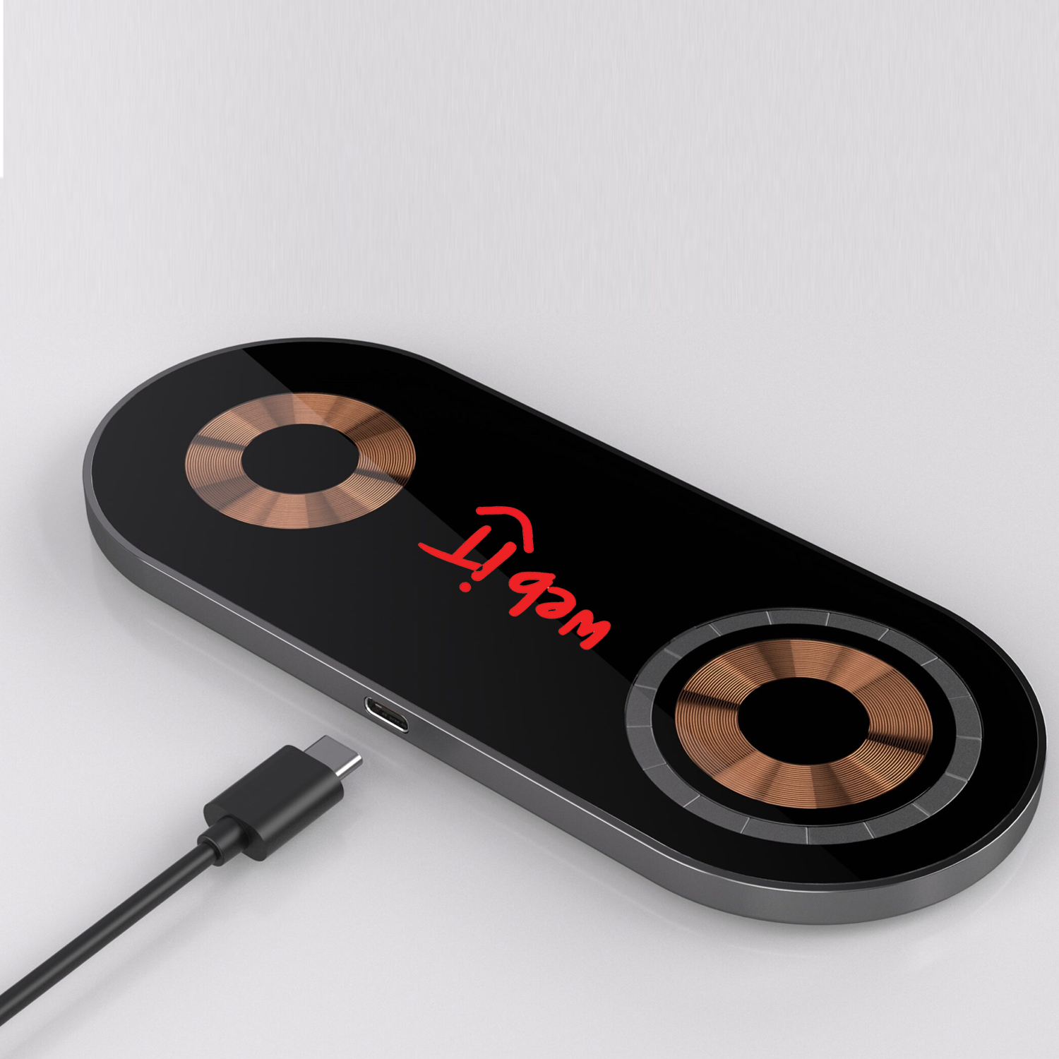 Glass Top Dual Wireless Charging Pad 7