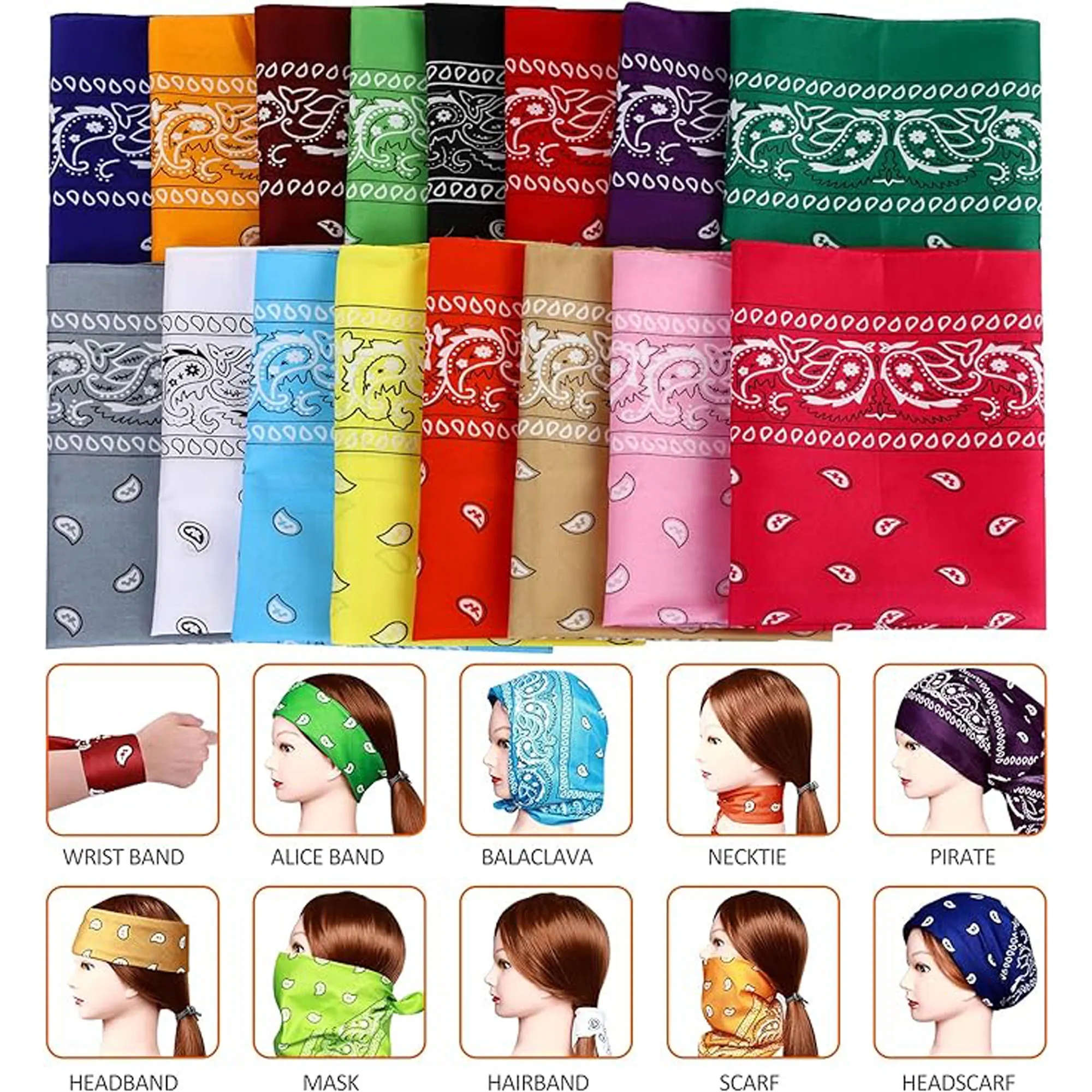 Full Color Versatile Bandana 22" x 22" 1