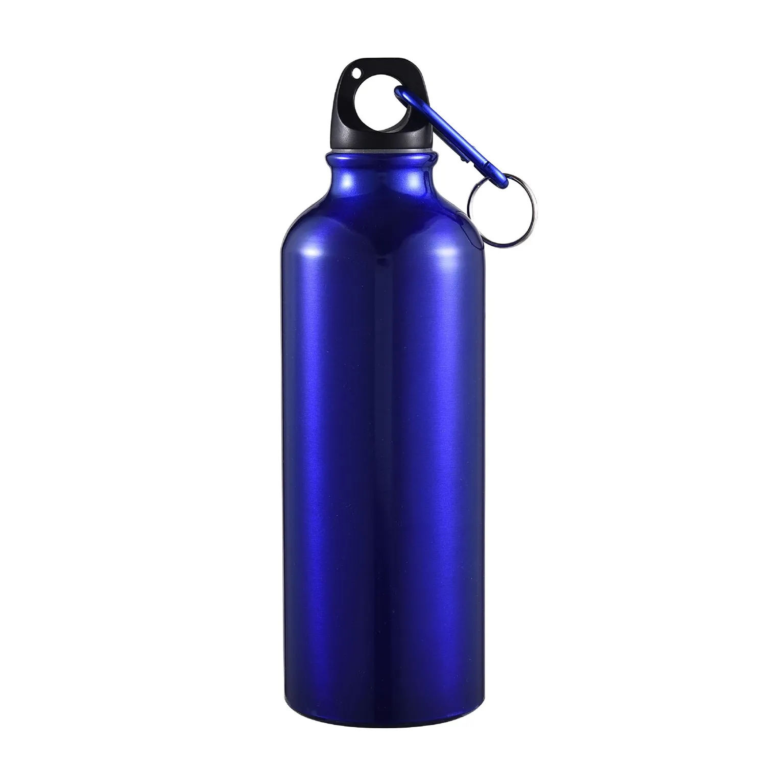Aluminum Water Bottle with Carabiner, custom water bottle with logo imprint 6