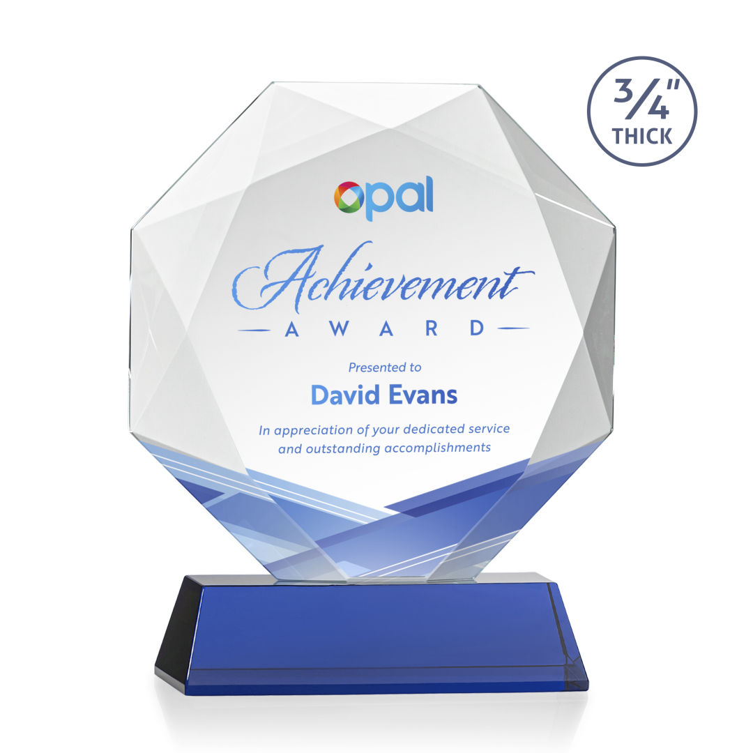 Bradford VividPrint™ Award on Newhaven Base - Blue 7