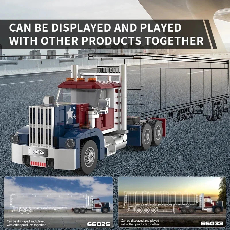 Buildifull Blocks Set - Freight Truck Tractor Head 8