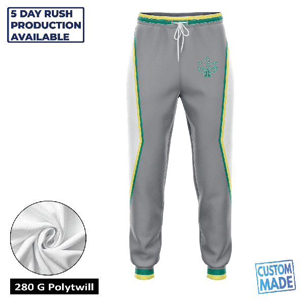 Unisex & Kids' Sublimation 280G Polyester Twill Sweatpants -