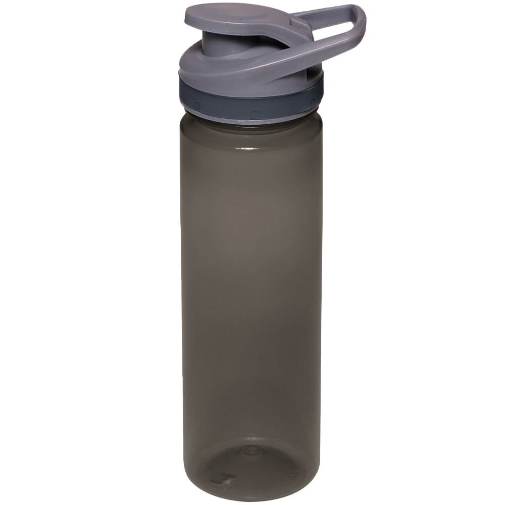Plastic Sports Water Bottle with Flip Lid - Carry Handle, 22 14