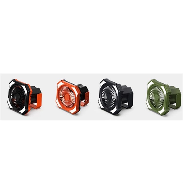 10000mAh Rechargeable Remote Camping Fan with LED Light 2