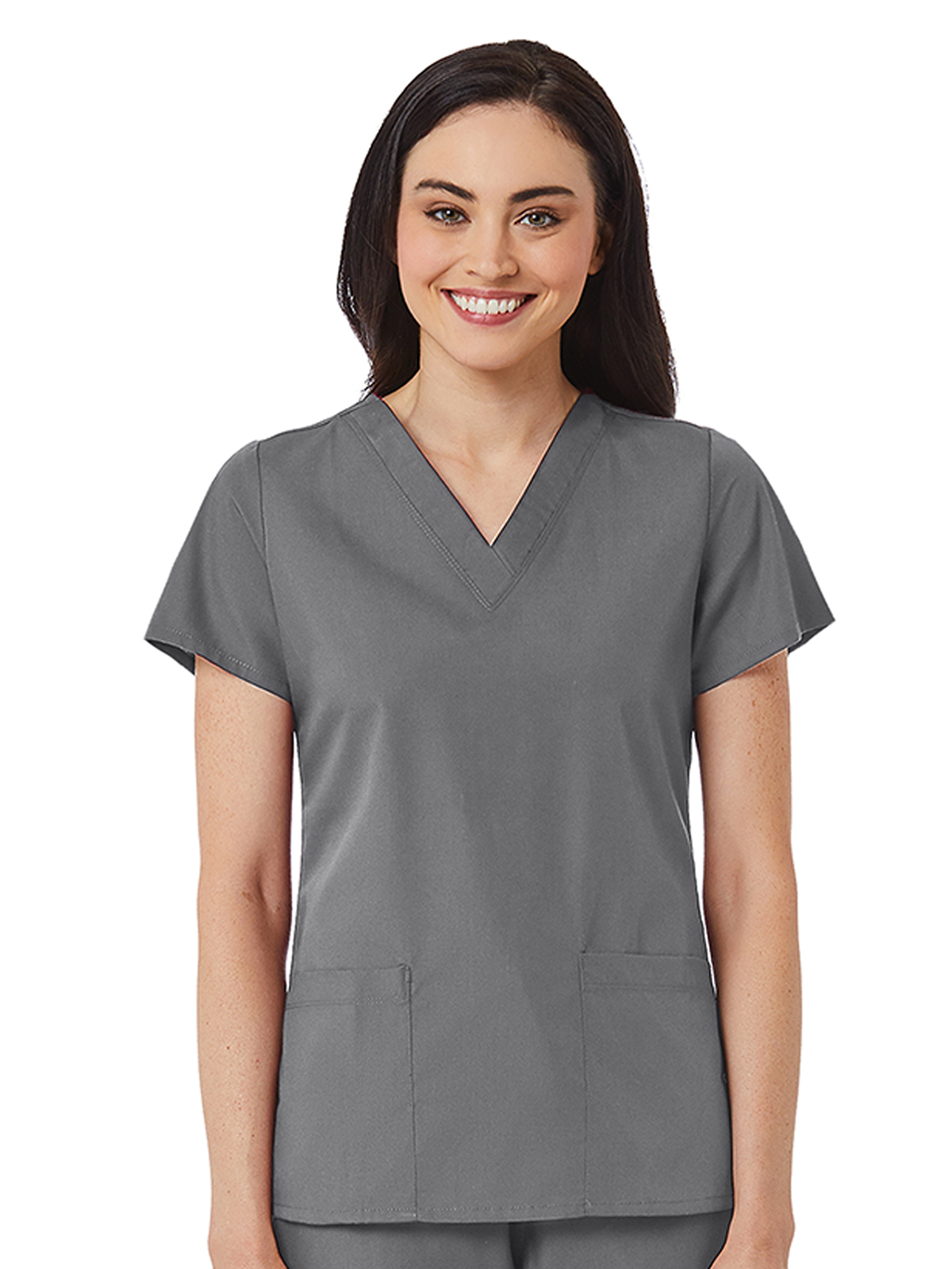 Maevn - Red Panda - Women's V-Neck Two Pocket Top 21