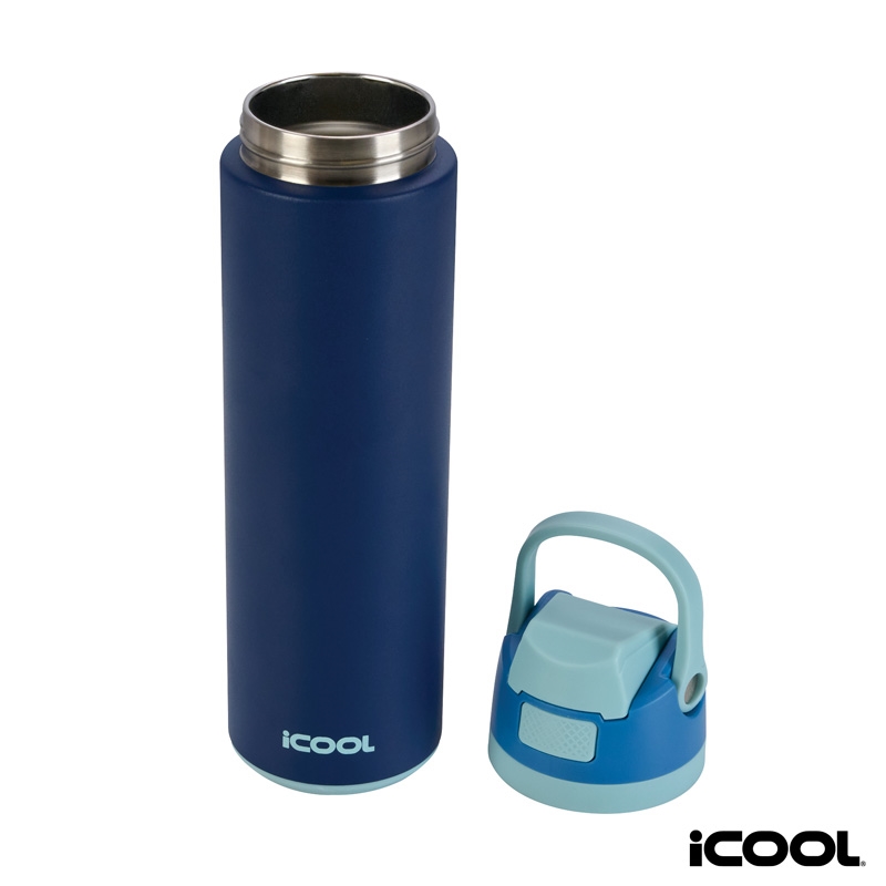 iCOOL® Manitou 24 oz. Double Wall, Recycled Stainless Steel Water Bottle 26